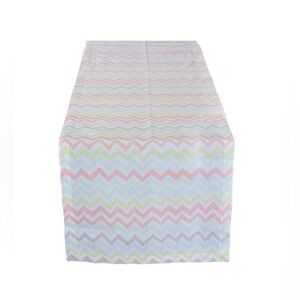 Chevron Table Runner in Spring Pastel